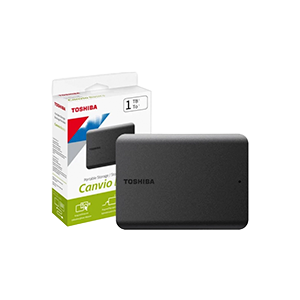 Disco duro externo Toshiba canvio basics de 1 TB negro