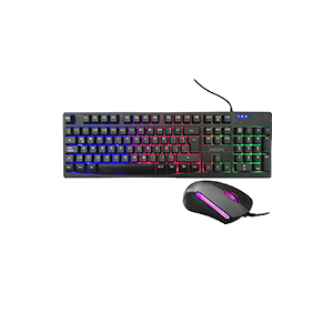 Kit teclado y mouse gamer Philips momemm